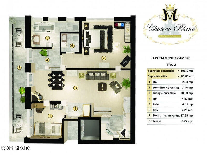 Strada VERBINELOR, Bucuresti, Bucuresti Ilfov, 2 Dormitoare Dormitoare, 2 BăiBăi,Apartament,Anunturi Verificate,VERBINELOR,0,F1-181590