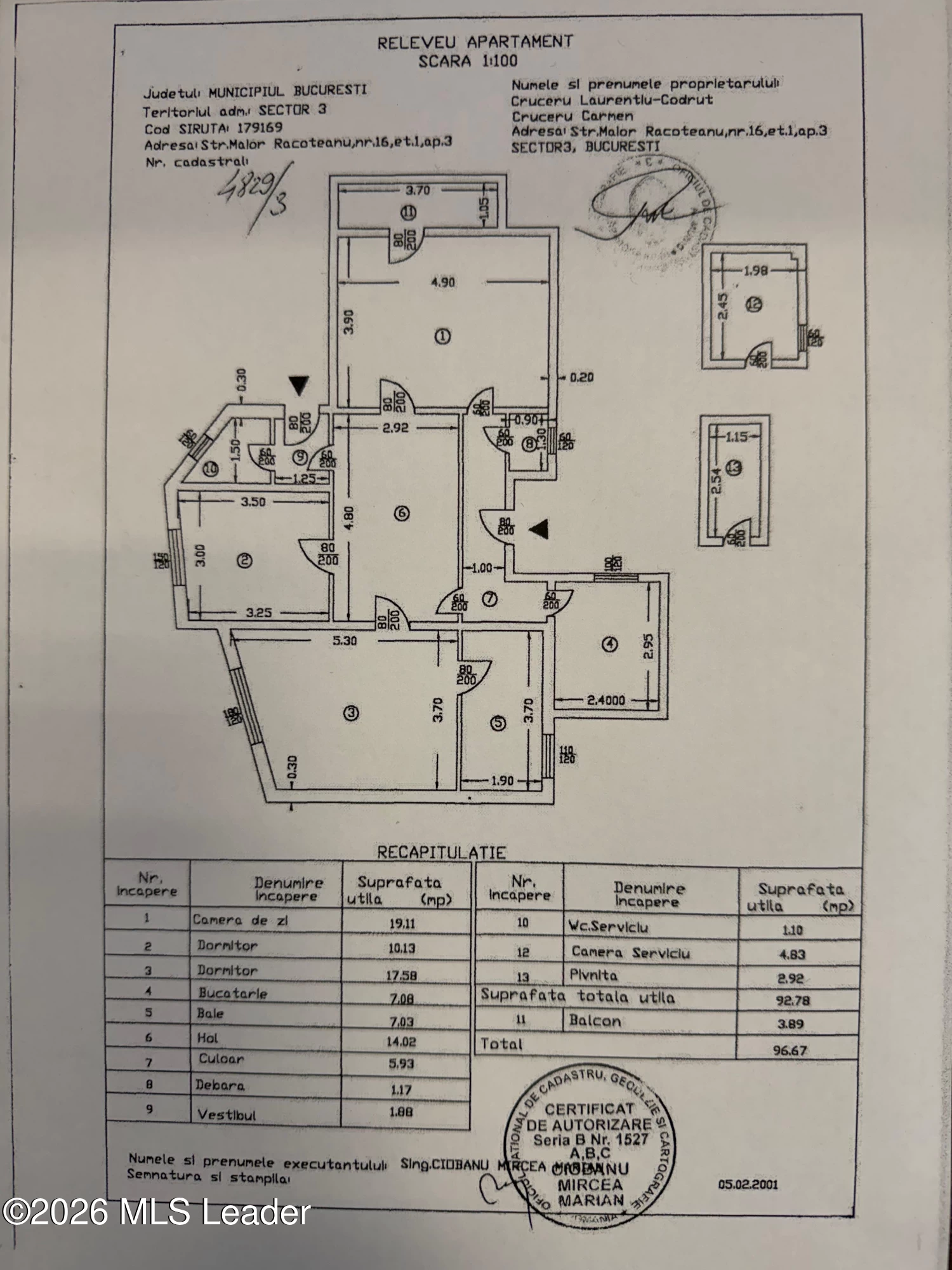 Strada MR. RACOTEANU ION 16 Et. 1, Bucuresti, Bucuresti Ilfov, 030891, 2 Dormitoare Dormitoare, 1 BaieBăi,Apartament,Reprezentari Comision 0%,MR. RACOTEANU ION,0,01-6696